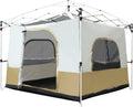 REDCAMP Canopy Camping Tent for Pop Up Canopy Tent, Inner Tent Converts Straight Leg 10'x10' or 10'x20' Canopy into Camping Tent, Fits 4-6 Person(Frame/Shelter NOT Included)