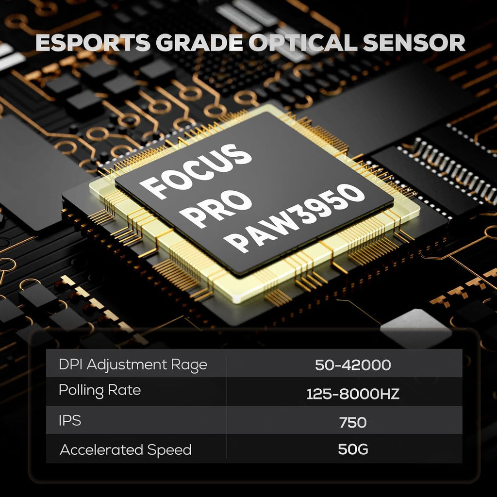RK ROYAL KLUDGE R98 Pro Wired Mechanical Keyboard and RK M3 Wireless Mouse Combo, Creamy Hot Swappable RGB Gaming Keyboard Black, 47G Lightweight 42K DPI Gaming Mouse Black