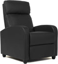FDW Recliner Chair Push Back Sofa Home Theater Seating with Lumbar Support and Leather Padded Seat Backrest for Living Room