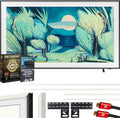 Samsung QN55LS03FA 55' The Frame QLED 4K AI TV (2025) Bundle with Modern White Bezel, CPS 26 Month Protection, Slim Flat Mount, 2X HDMI Cables & Deco Gear Complete Home Theater Beginner's Guidebook