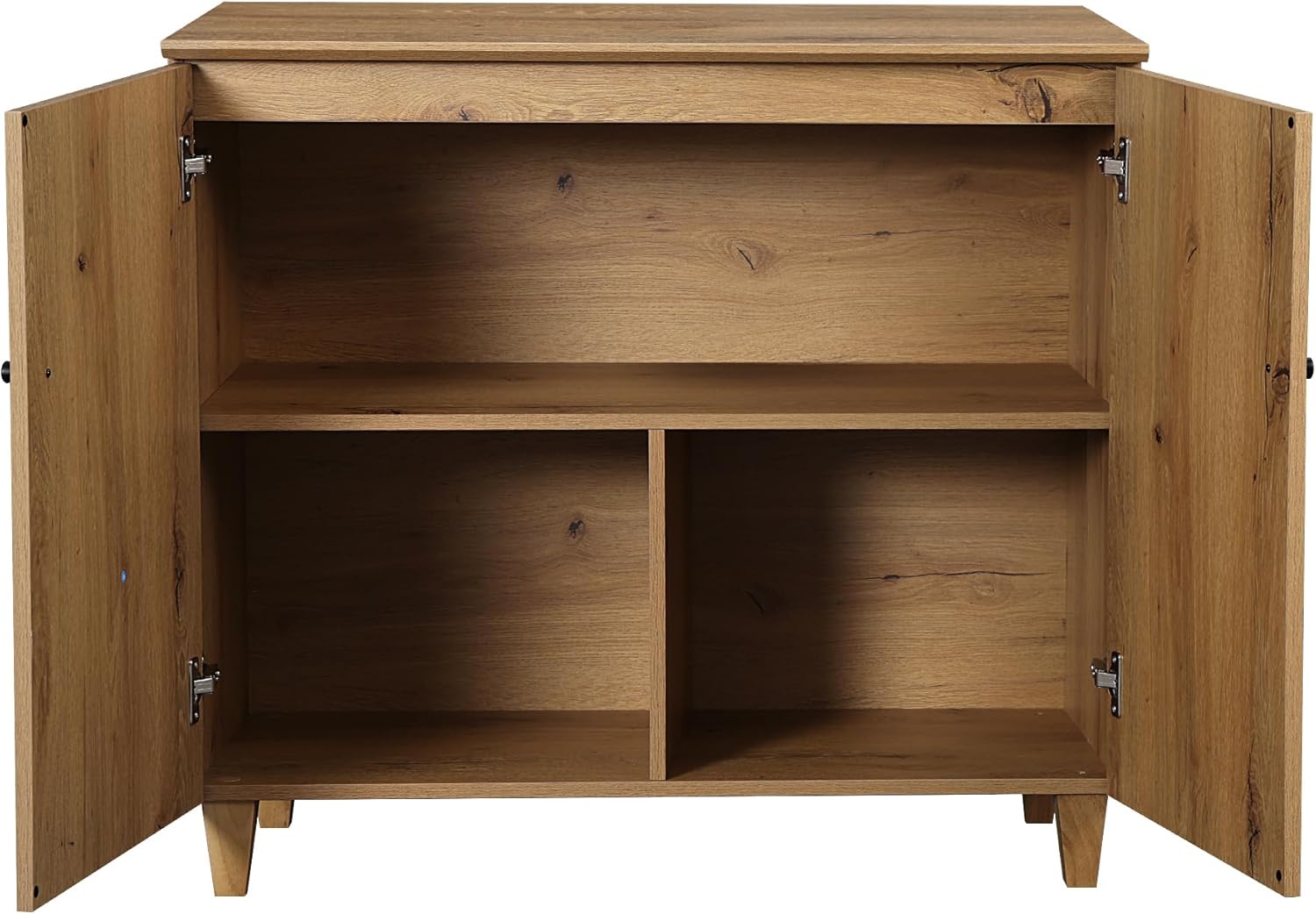 WAMPAT TV Stand Cabinets for 85+ Inches TVs, 2-in-1 Wood Media Console Table with 2 Doors and 6 Drawers, Modern Highboy Entertainment Center with Storage for Living Room Bedroom, Oak Brown