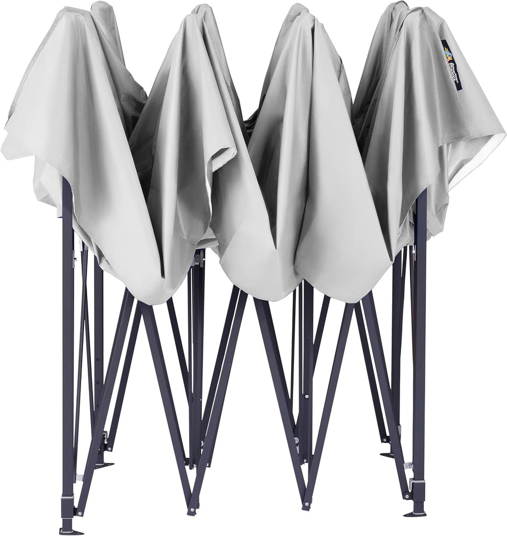 AMERICAN PHOENIX 10x15 Pop Up Tent Canopy Easy Portable Commercial Instant Canopies Outdoor Market Shelter (White, 10'x15' (Black Frame))