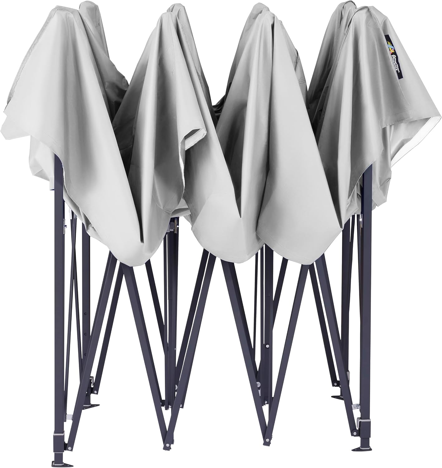 AMERICAN PHOENIX 10x15 Pop Up Tent Canopy Easy Portable Commercial Instant Canopies Outdoor Market Shelter (White, 10'x15' (Black Frame))