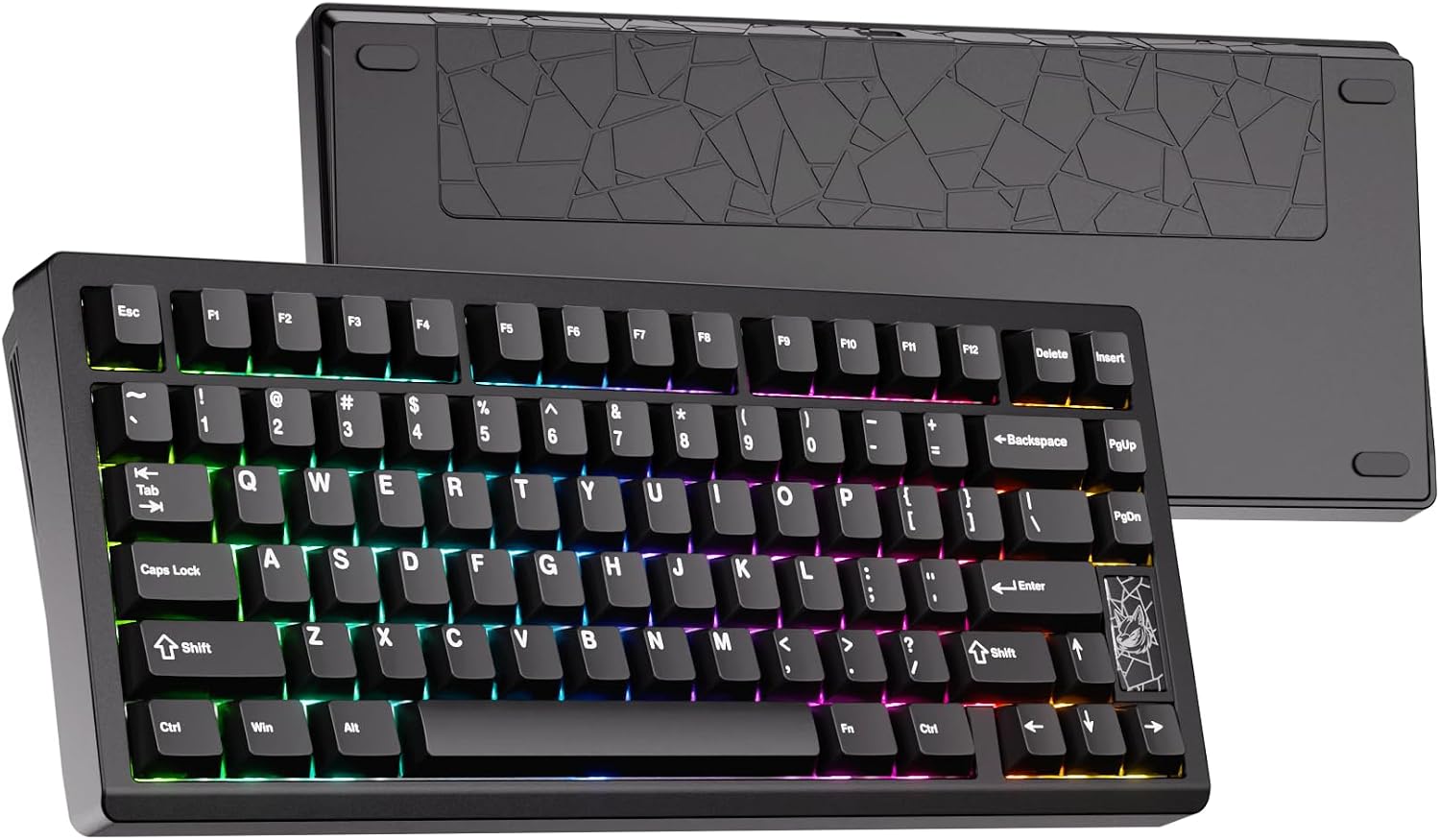Mechanical Keyboard, Chilkey Slice75 HE Gaming Keyboard Wired, 75% Hall Effect Magnetic Aluminum Keyboard with WS Flux HE Clacky Switch, Rapid Trigger, 8K Polling, Per-Key RGB Custom, PC/Mac Support