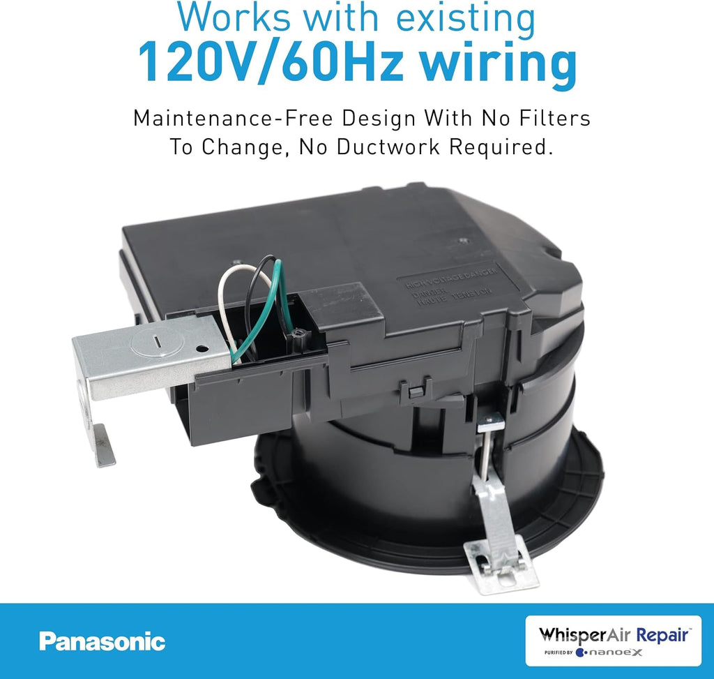 Panasonic WhisperAir Repair Filter-Free Ceiling Mount Air Purifier, FV-01VCN1