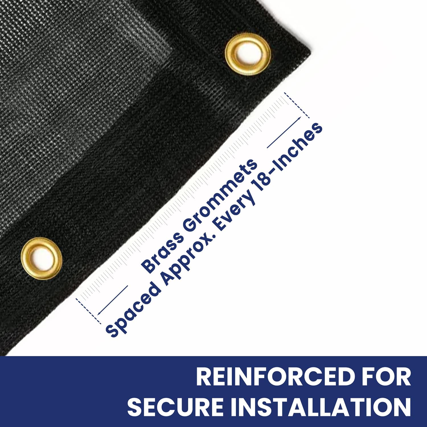 Tarps Now 16' x 20' Heavy Duty Mesh Tarp with 75% Shade and Brass Grommets - Multipurpose Protective Cover Tarpaulin with Air Flow for Tie Downs, Shade, Fences, Canopies, Dump Trucks - Black