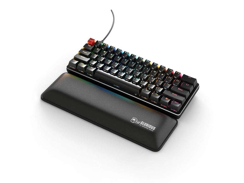 Glorious Custom Gaming Keyboard - GMMK 60% Percent Compact - USB C Wired Mechanical Keyboard - RGB Hot Swappable Switches & Keycaps - Black Metal Top Plate