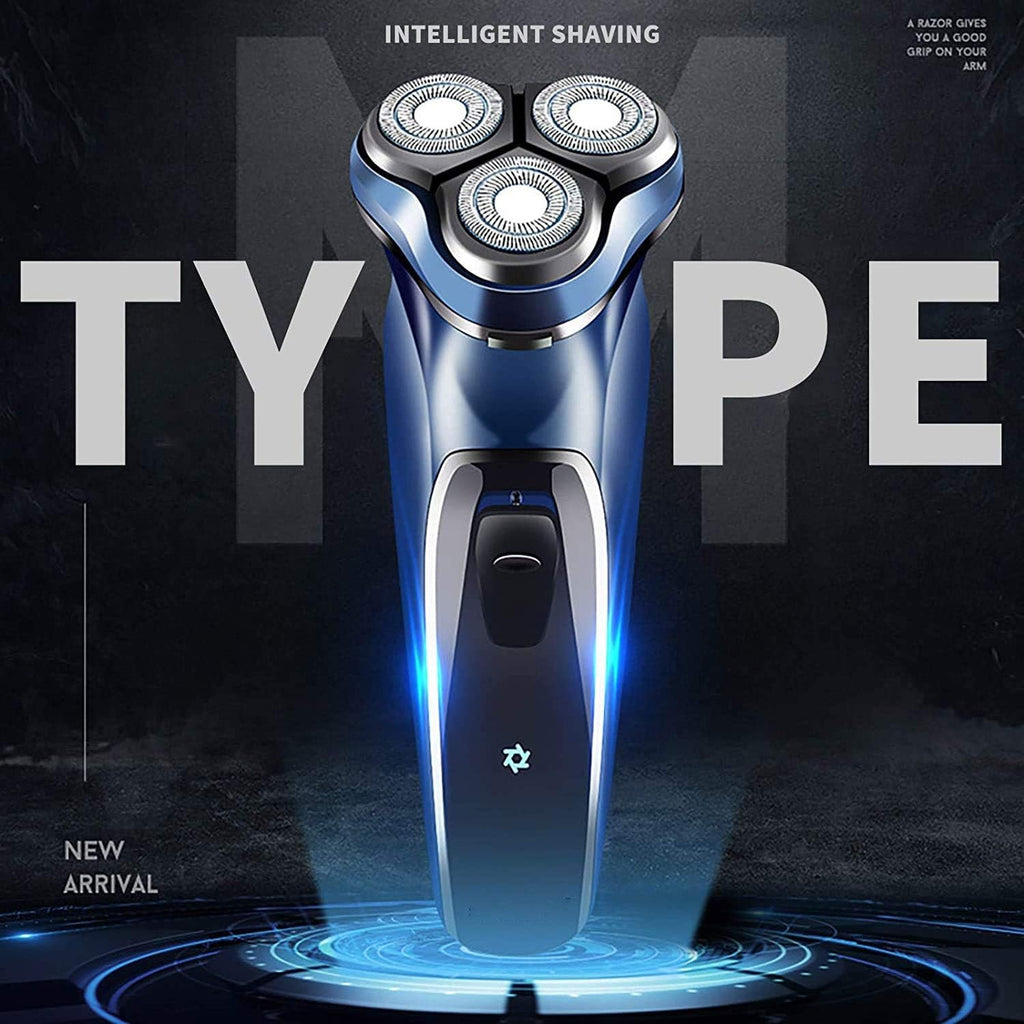 NCRD Electric Shavers for Men, Mens Electric Razor,Dry Wet Waterproof Man Shaver,Portable Facial Cordless Shaver Travel USB Rechargeable for Face Shaving Husband Dad