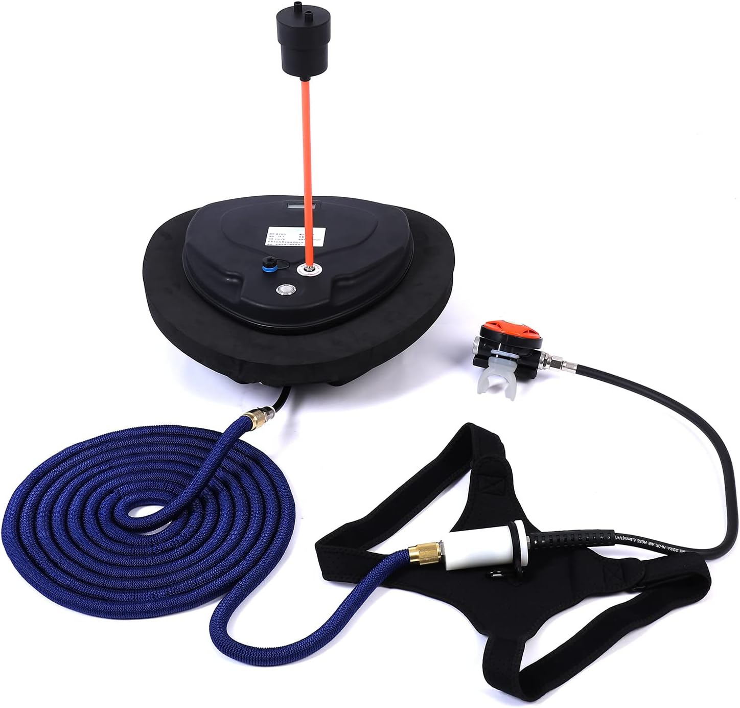 TUXING Diving Ventilator,Diving Without Tanks with Scuba BCD, Waterproof Portable Rechargeable Scuba Diving Tank,45 ft Hose & Scuba Breathing Regulator,Octopus Hookah with Mouthpiece