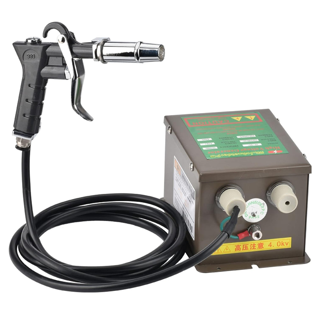 Ionizing Air Gun 4.6KV Anti-Static Air Gun with High Voltage Generator for Industrial Static Removal Static Eliminator 110V (with One Air Gun)