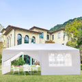 Outdoor Gazebo Canopy Wedding Party Tent Camping Shelter Commercial Instant Shelter Waterproof Tent with Removable Side Walls (Upgrade 10'x20' Six Sides Two Doors)