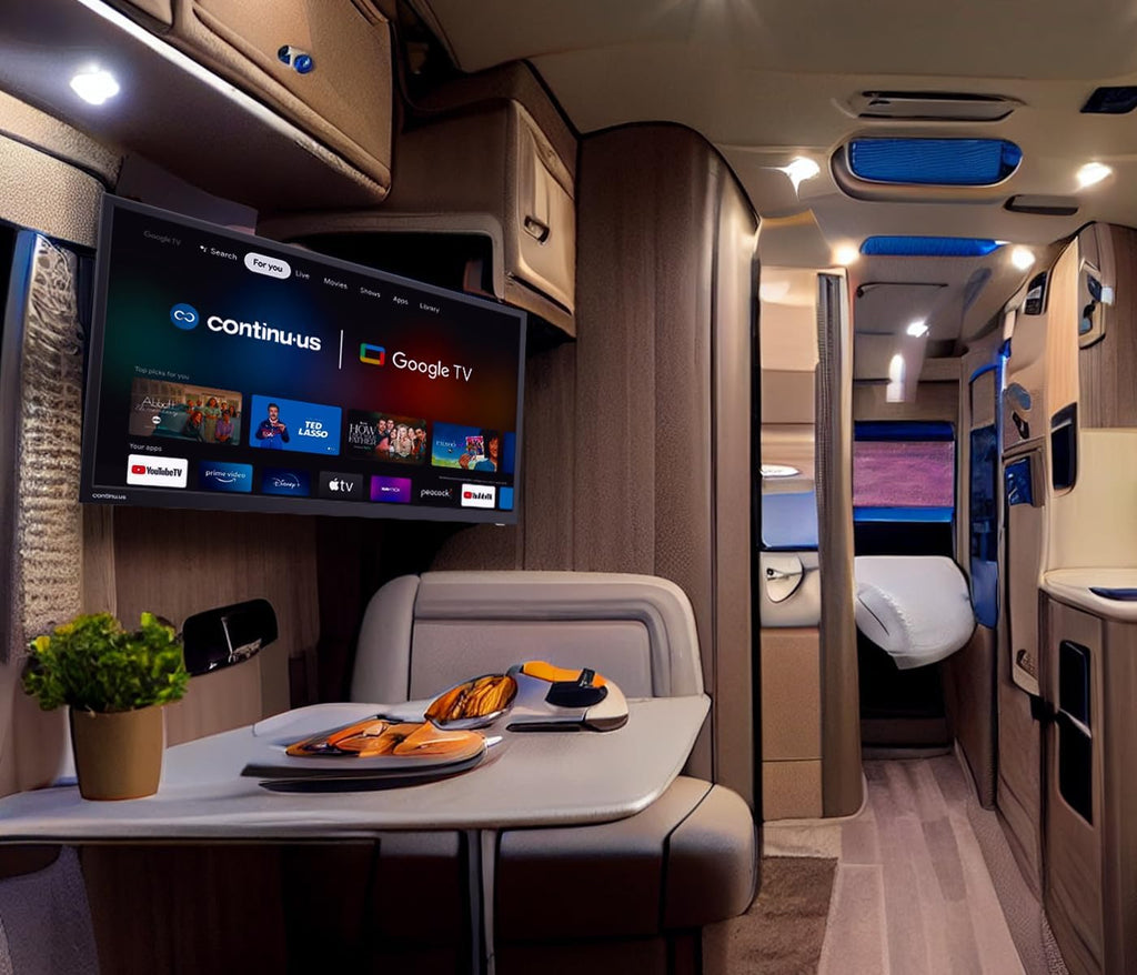 continuus 40' 12V RV Smart TV with Chromecast and Free Streaming Apps – 1080p HD – CT-40TS10