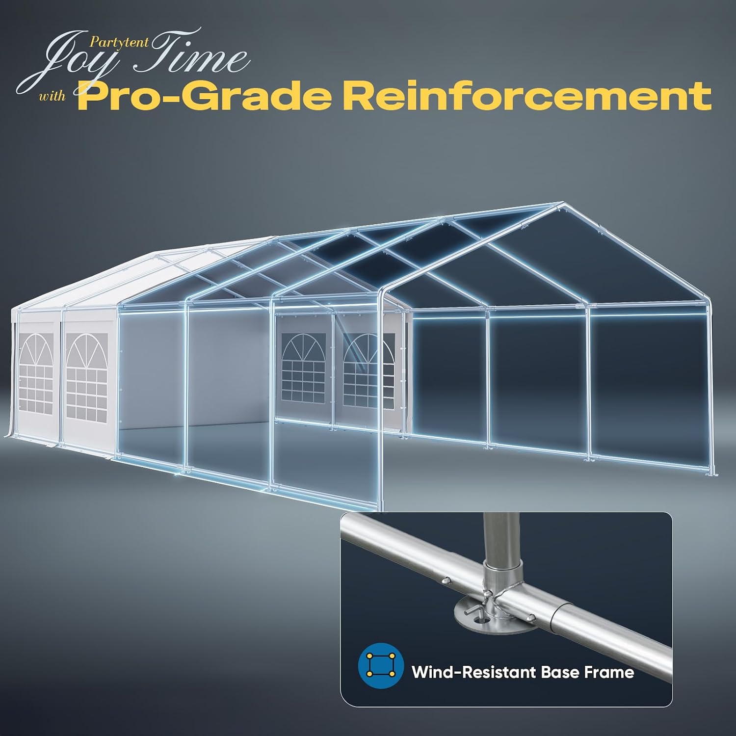 Quictent Premium 16x32 Party Tent Heavy Duty Outdoor Gazebo White Event Shelter Wedding Canopy Tent for Parties Carport BBQ with Removable Sidewall Windows & Storage Bags