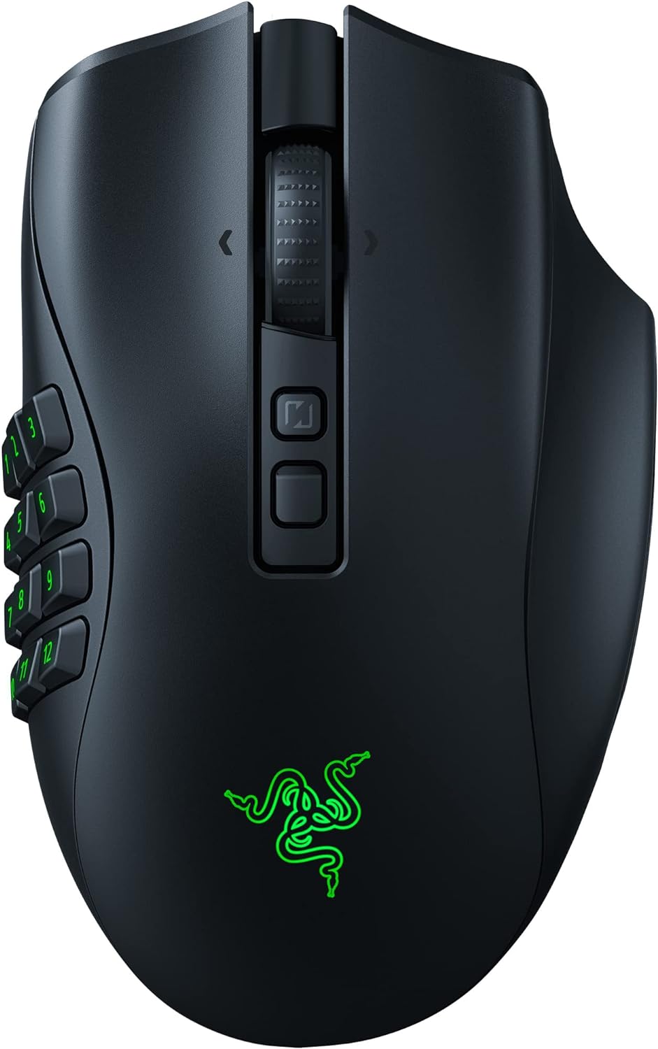 Razer Naga V2 Pro Wireless Gaming Mouse: Interchangeable Side Plate w/ 2, 6, 12 Button Configurations - Focus+ 20K DPI Optical Sensor - Fastest Gaming Mouse Switch - Chroma RGB Lighting (Renewed)