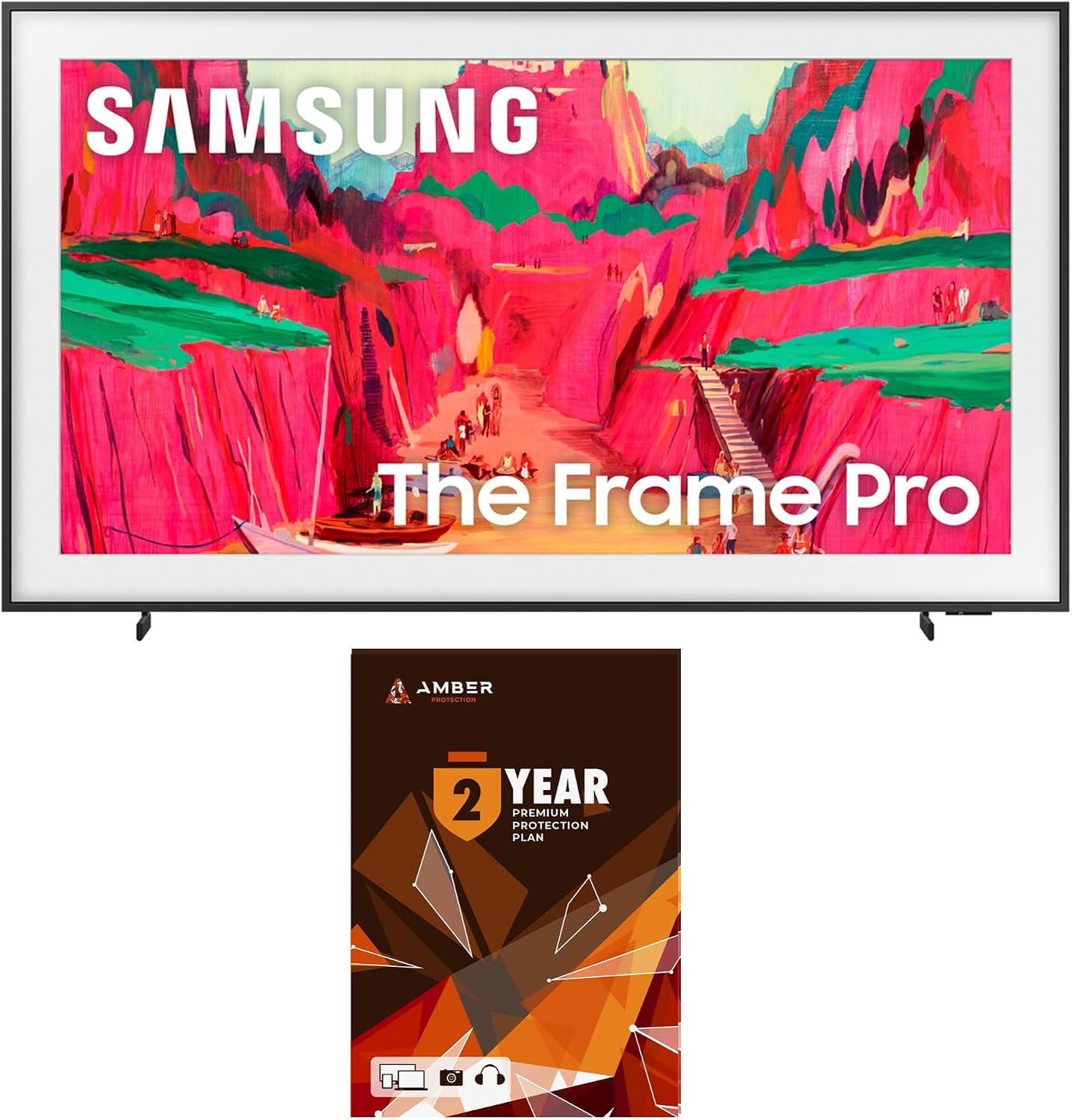 Samsung QN85LS03FWFXZA 85 Inch The Frame Pro Wireless 4K Neo QLED TV with 2 Year Amber Protection Plan (2025)