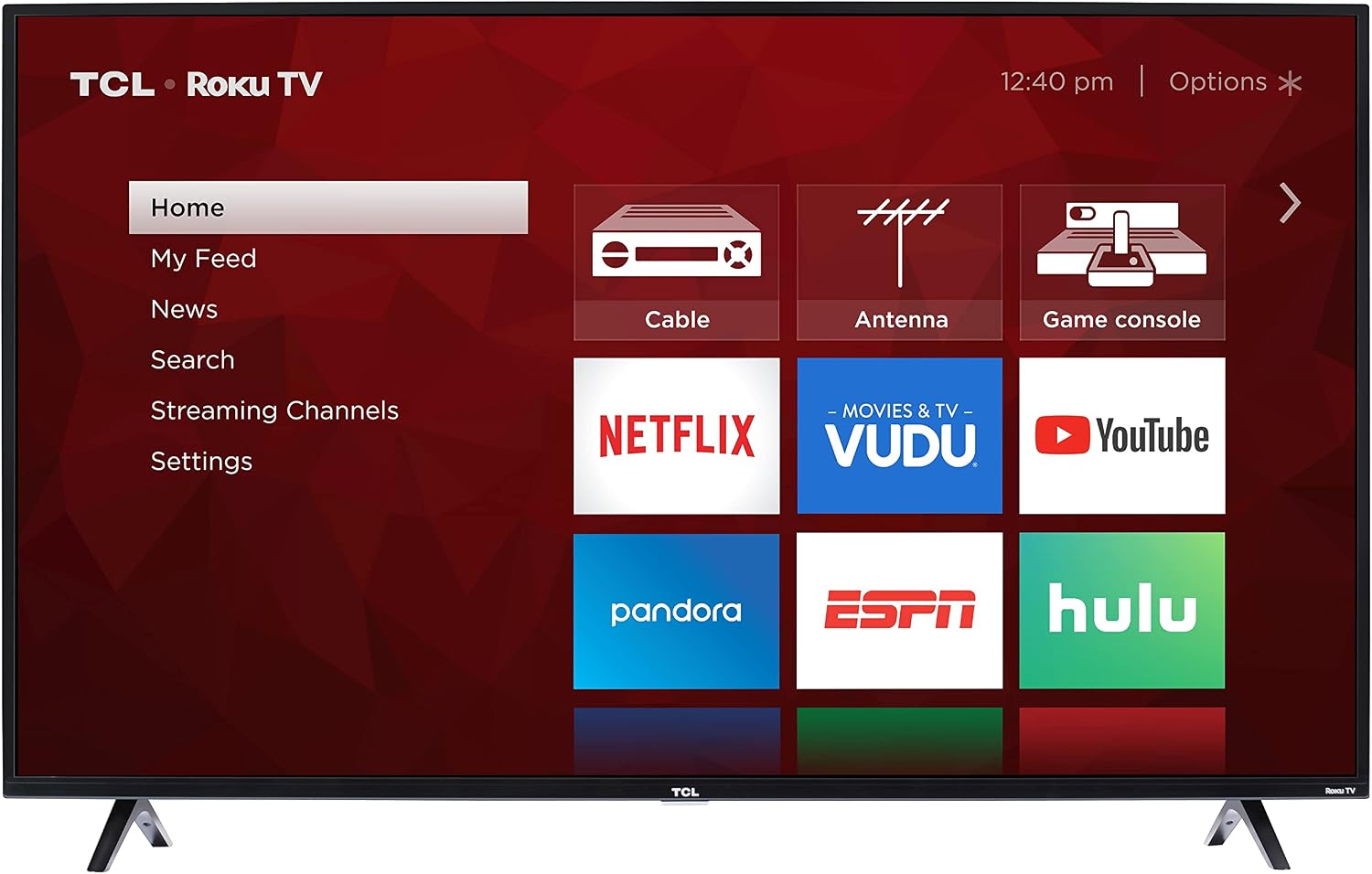 TCL 55S421 55 inch Class 4-Series 4K UHD HDR Roku Smart TV