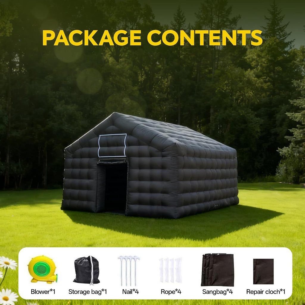 Party Tent Large,Large Gazebo Event House,Inflatable Outdoor Party Tent,for Birthday Party, School Camping, Disco Nightclub, Wedding Party (18FT)