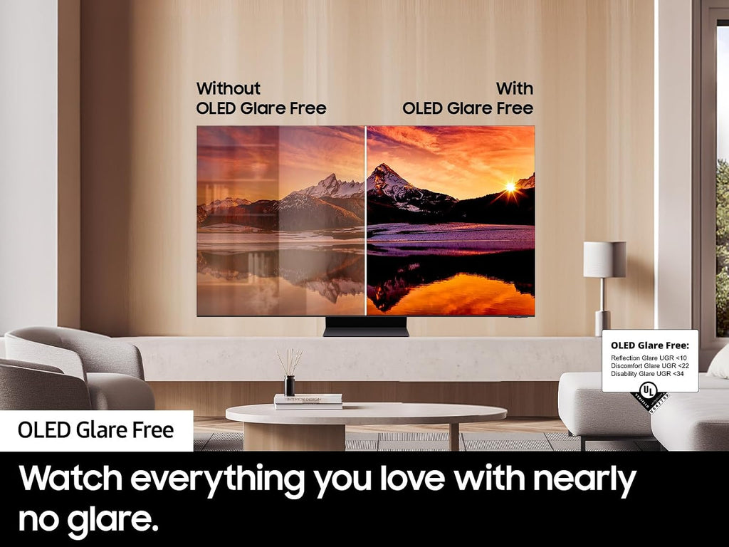Samsung 55-Inch Class OLED 4K S95D Series HDR Pro Smart TV w/Dolby Atmos, Object Tracking Sound+, Motion Xcelerator, Real Depth Enhancer, AI Upscaling, Alexa Built-in (QN55S95D, 2024 Model)