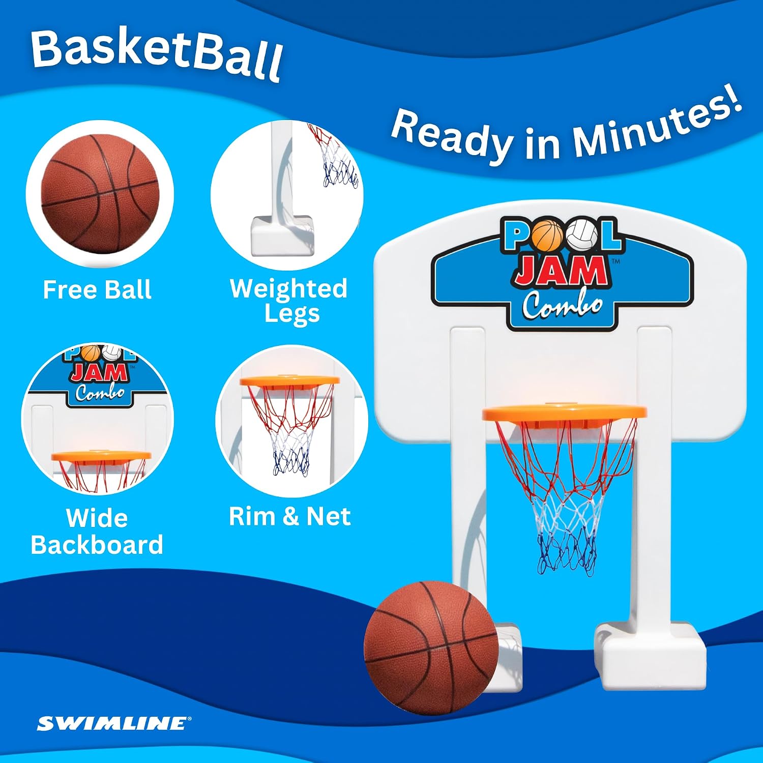 Swimline Pool Jam Combo Inground pools , White