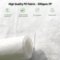 GOWE 12'x14' Gazebo Cover for Hardtop Gazebos, Outdoor Universal Winter Gazebo Cover with Sidewalls and Mesh Windows, All Season Waterproof Enclosed Gazebo Cover, White