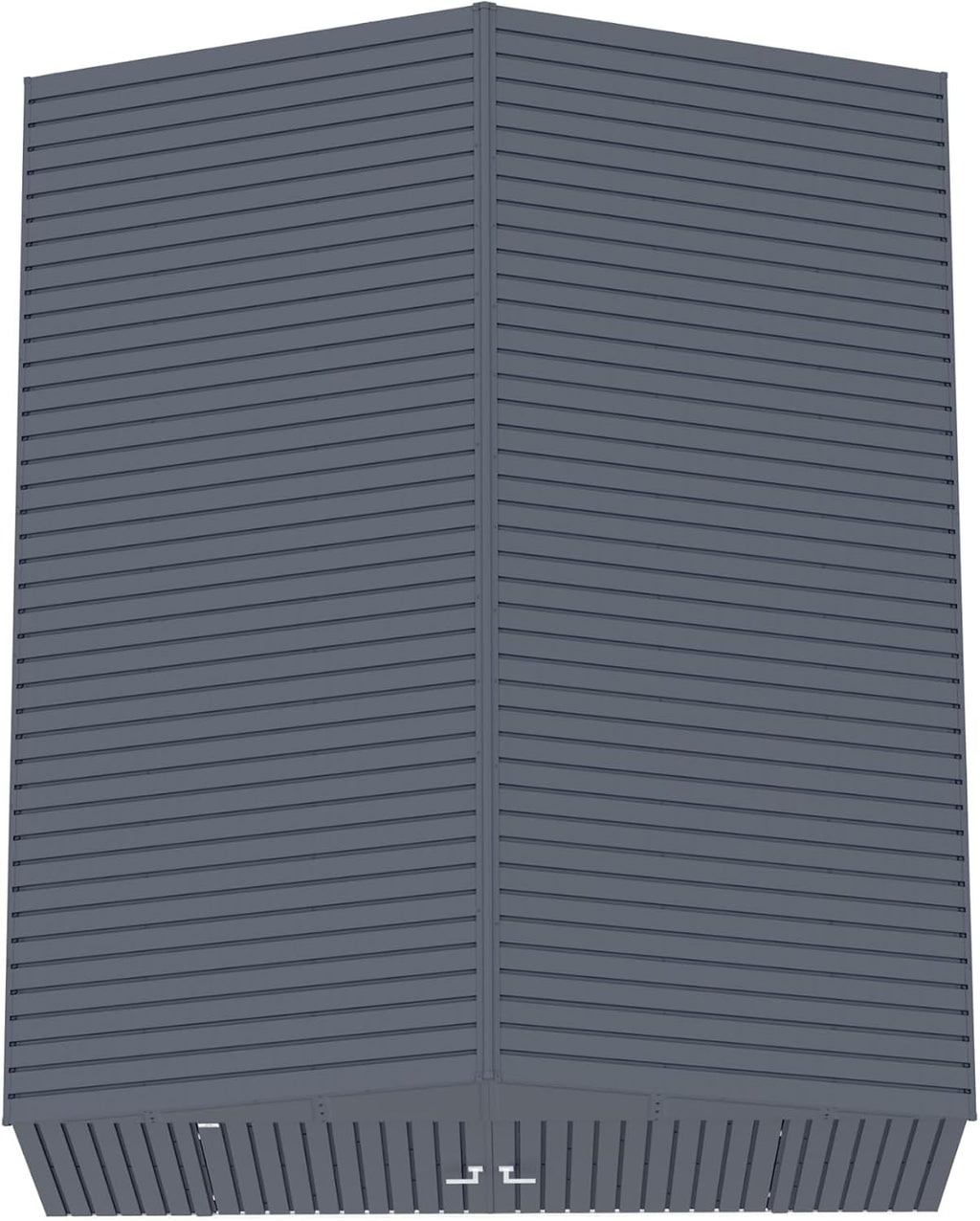 Arrow Shed Elite 12' x 14' Tall Outdoor Steel Storage Shed with High Gable and Lockable Doors Storage Building, Anthracite