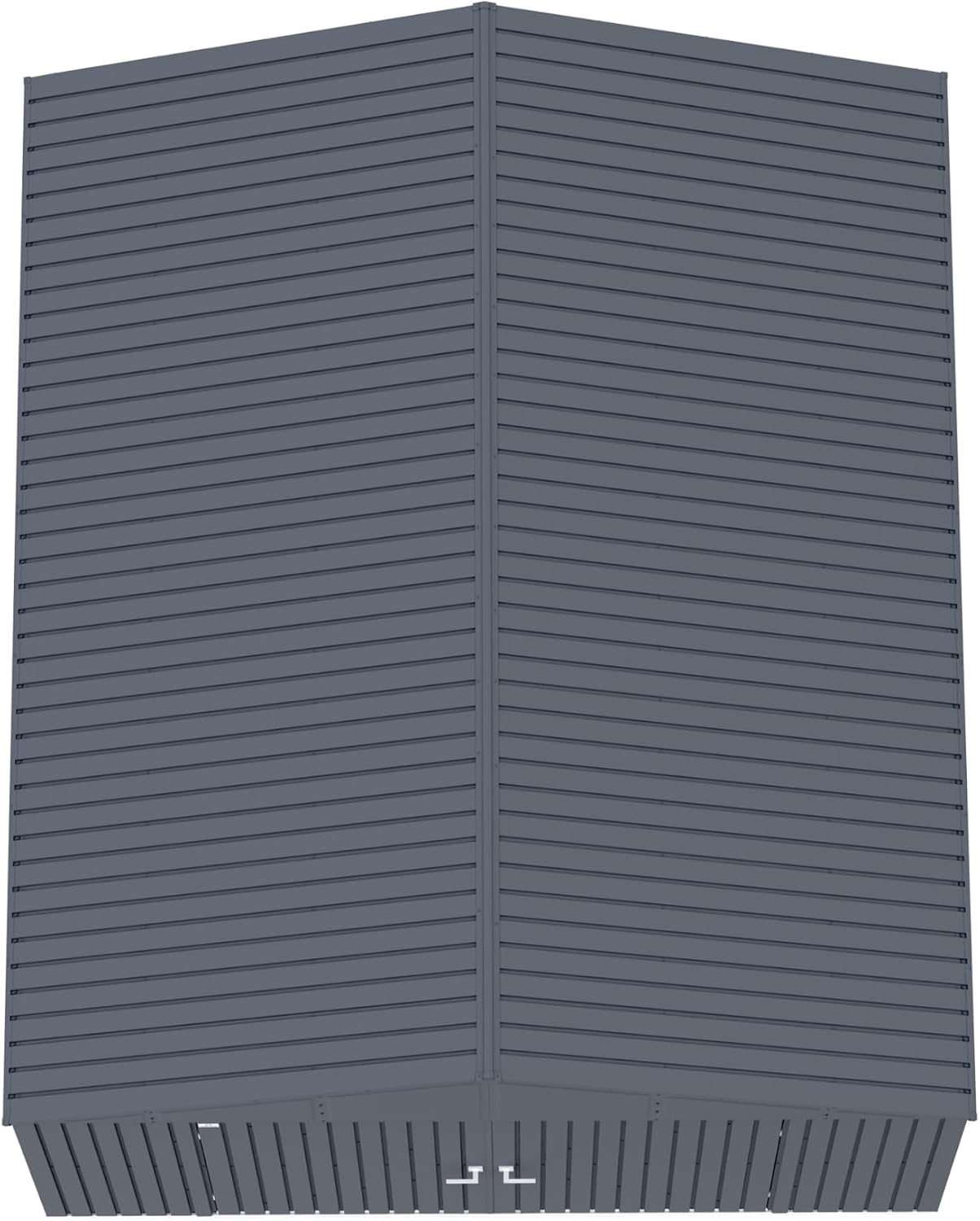 Arrow Shed Elite 12' x 14' Tall Outdoor Steel Storage Shed with High Gable and Lockable Doors Storage Building, Anthracite