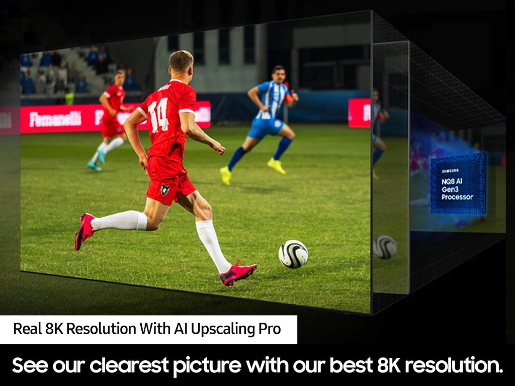 Samsung 65-Inch Class Neo QLED 8K QN900D Series Mini LED, Neo Quantum HDR Smart TV w/Dolby Atmos, Object Tracking Sound Pro, AI Motion Enhancer Pro, Alexa Built-in (QN65QN900D, 2024 Model)