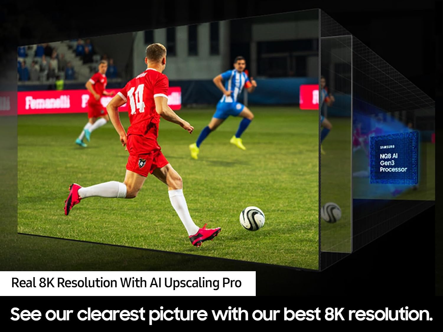 Samsung 65-Inch Class Neo QLED 8K QN900D Series Mini LED, Neo Quantum HDR Smart TV w/Dolby Atmos, Object Tracking Sound Pro, AI Motion Enhancer Pro, Alexa Built-in (QN65QN900D, 2024 Model)