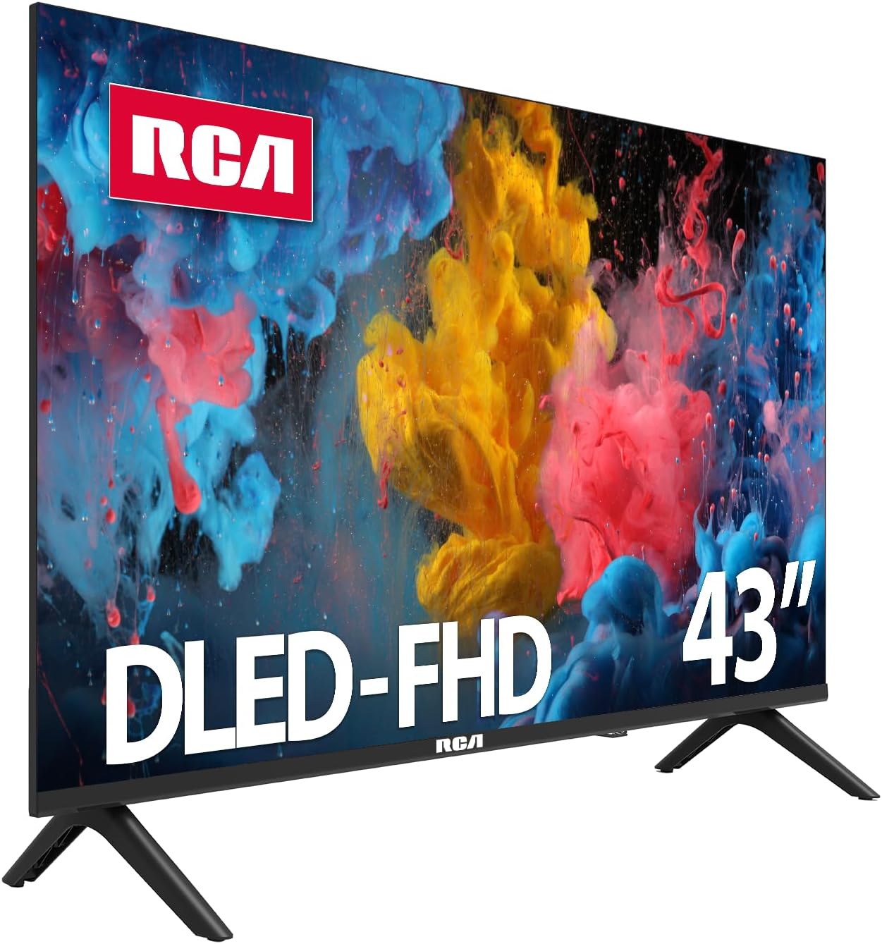 RCA 43-Inch FHD Smart Android TV, Frameless LED Display with HDR10, Wi-Fi and Bluetooth, Google Assistant Built-in, Compatible with Alexa