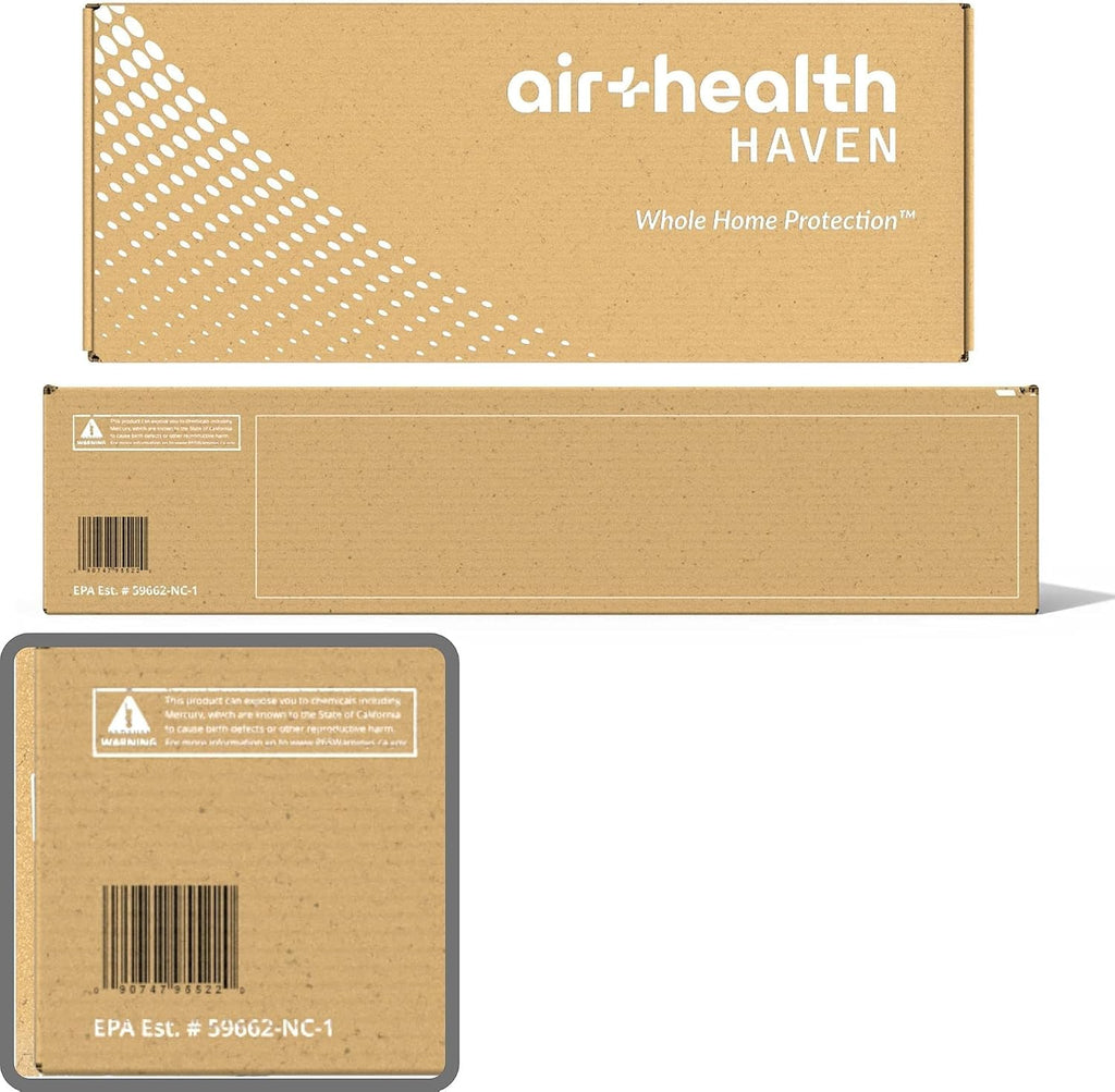 Air Health Haven Plus HVAC Air Purifier | 16' UV-C Light, PCO Technology and Carbon Filtration | for Germs, VOCs, Odors | Easy DIY Installation