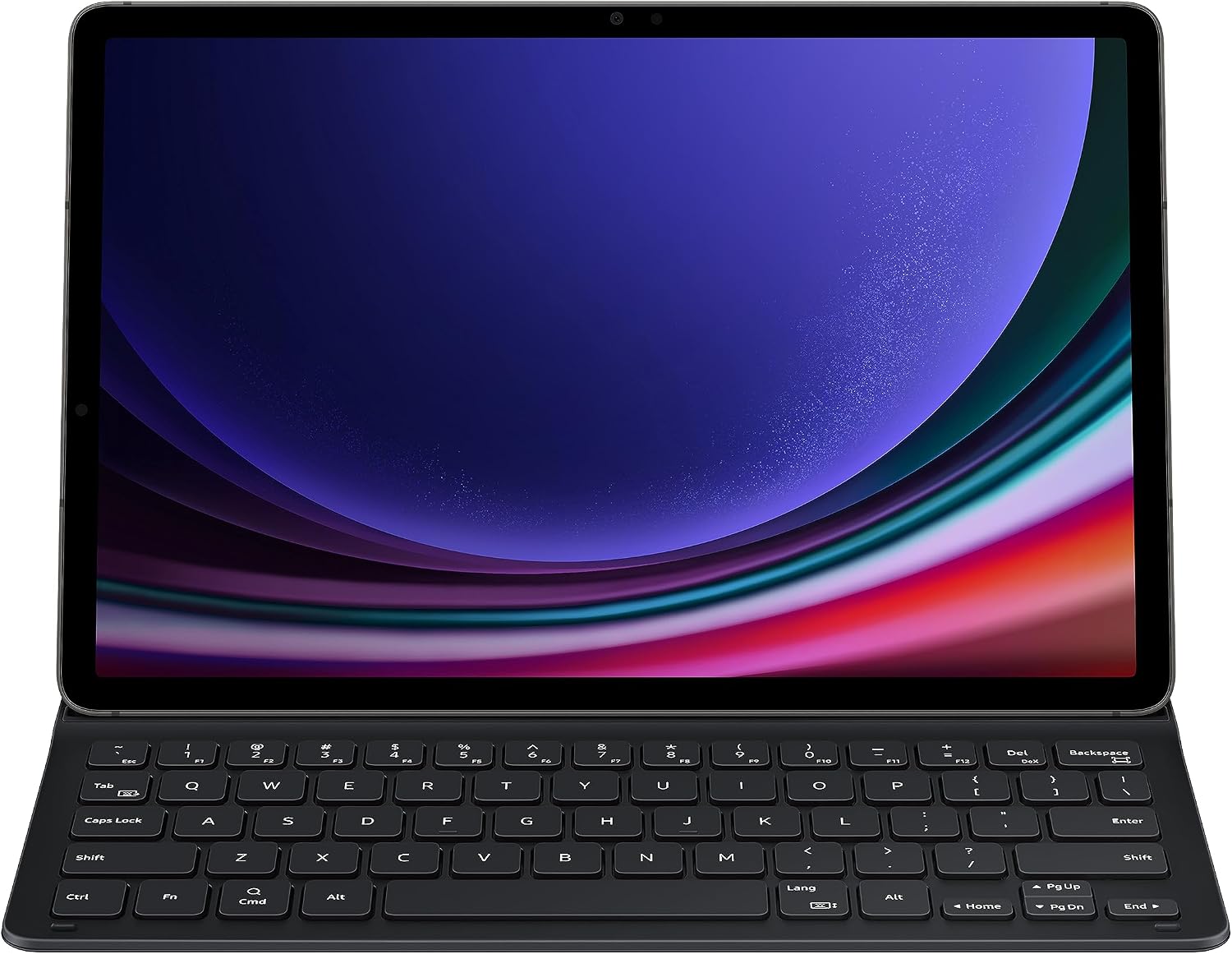 Samsung Galaxy Tab S9 FE Book Cover Keyboard Slim, Tablet Protector Case, Thin and Lightweight Design, Magnetic Back, PC-Like Experience, Wireless Keyboard Sharing, US Version, Black