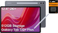 Samsung Galaxy Tab S10+ Plus, 12.4' AMOLED 2X 120Hz, 512GB Storage (256GB+256GB SD Card), Lightweight Android Tablet, Galaxy S Pen, AI Tools, 2K+ Touchscreen, 12GB RAM, 16-Hr Battery Life, SM-X820