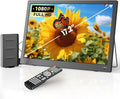 NORTHING 17.2' Portable TV with Antenna, 7000mAH Built-in Powered TV with USB/HDMI/AV Input, 12V Small T V for Camping Kitchen Bedroom RV Patio Car Power Outage, Sleep Timer