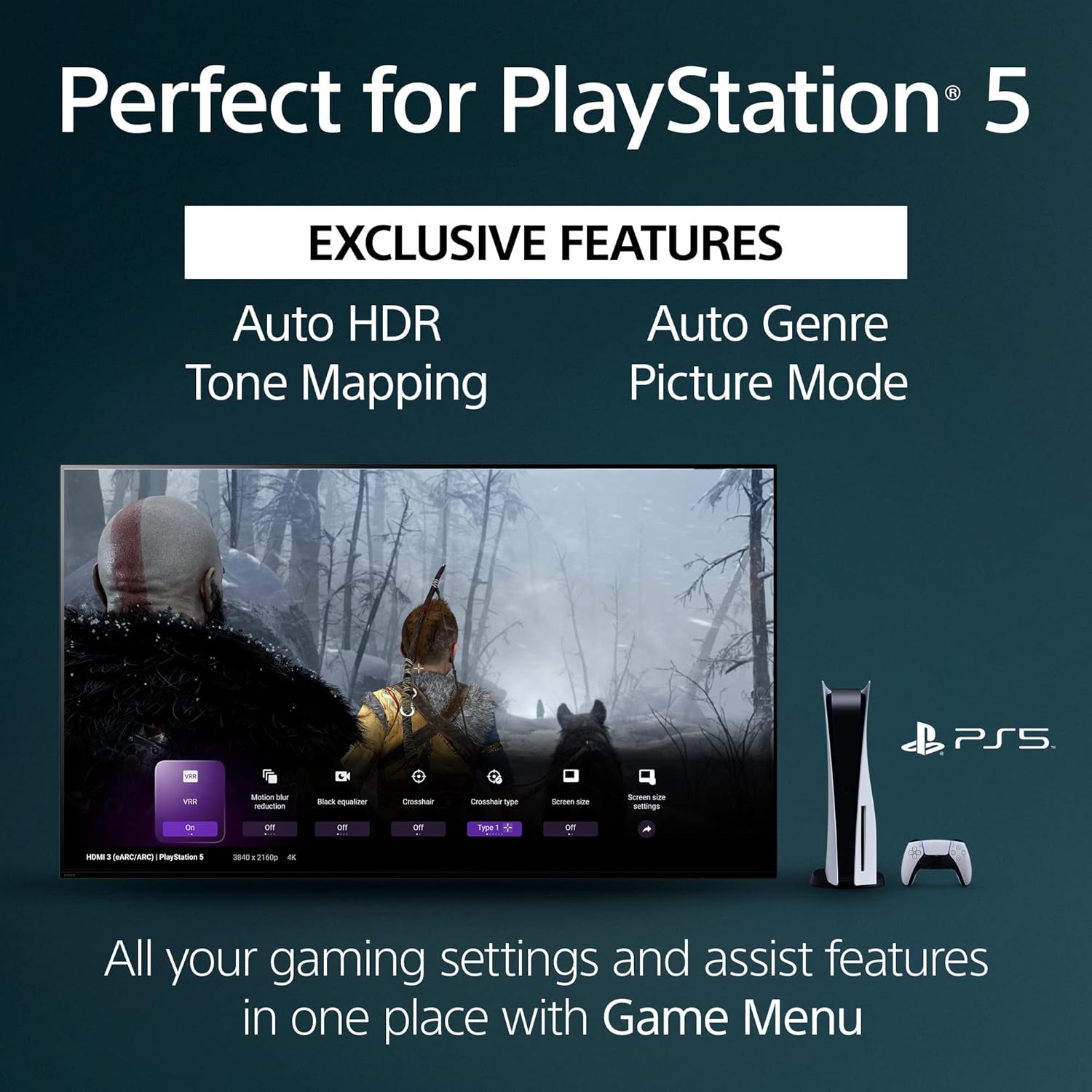 Sony OLED 55 inch BRAVIA XR A80L Series 4K Ultra HD TV: Smart Google TV with Dolby Vision HDR and Exclusive Gaming Features for The PlayStation® 5 XR55A80L- 2023 Model,Black