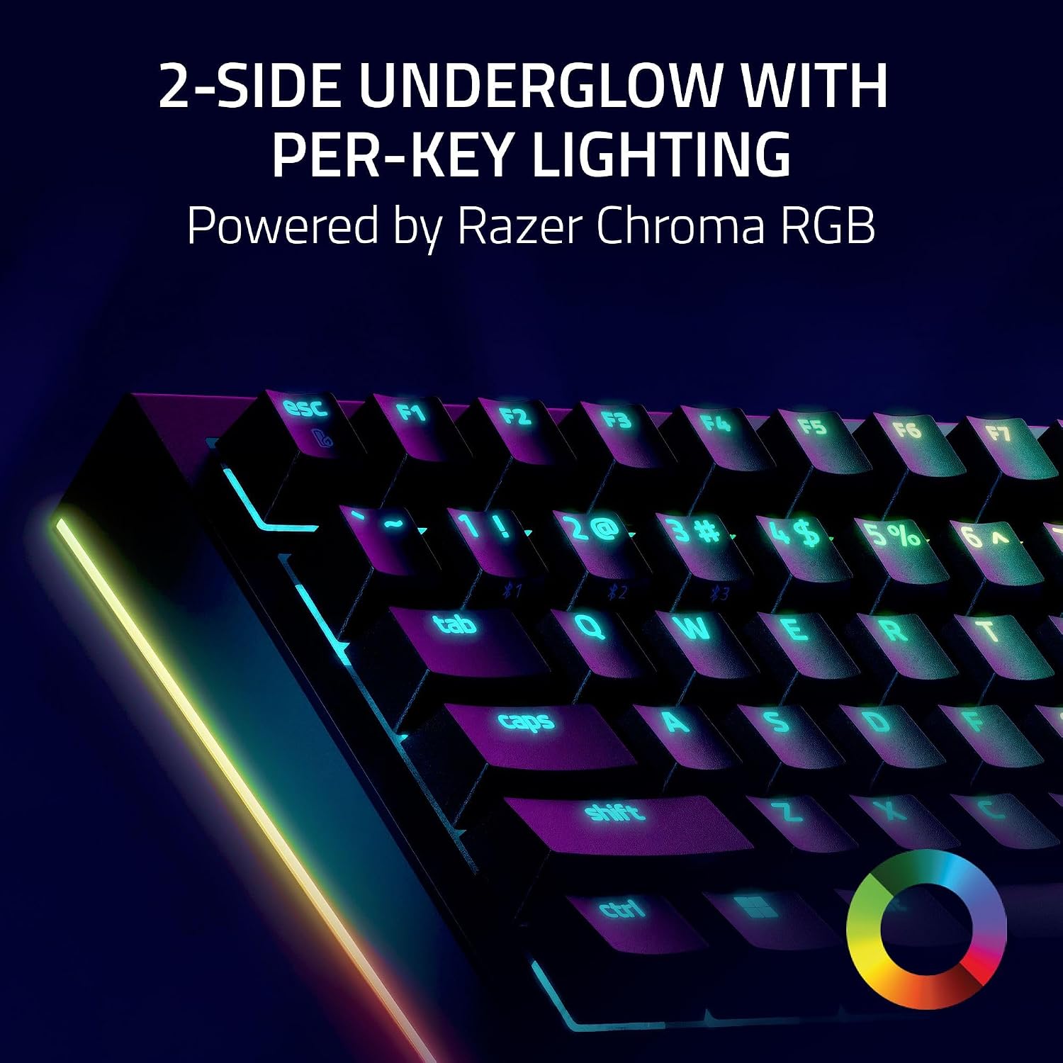 Razer BlackWidow V4 Pro 75% Wireless Gaming Keyboard:OLED Display -True 4K Hz Wireless -Bluetooth - Hot Swappable - Orange Tactile Switches - Command Dial - Snap Tap - Chroma RGB-Wrist Rest (Renewed)