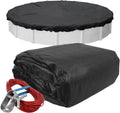 Pool Mate 12 ft Classic Mesh Black Winter Pool Cover for Above Ground Pools, 3 ft Overlap (15 ft Cover Size), 10 x 10 Scrim, 3.1 oz/yd2, 10-Year Warranty, Style: 3812-PM