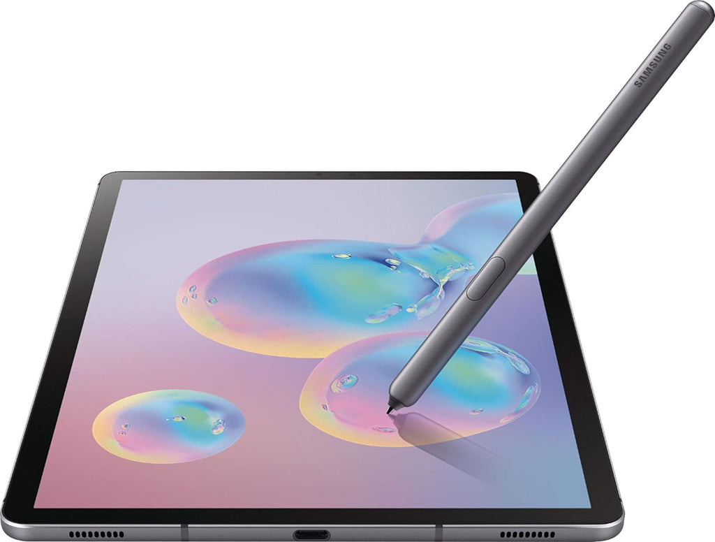 SAMSUNG Galaxy Tab S6 10.5', 128GB (WiFi + 4G LTE T-Mobile Locked) Android Tablet Mountain Grey - SM-T867U (with S-Pen) (Renewed)