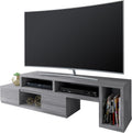 Adjustable TV Stand for 65 Inch TV, Modern TV Stand for Living Room with Storage, Expandable Base Entertainment Center Fits Screens up to 65' When TV is Measured Diagonally, Grey