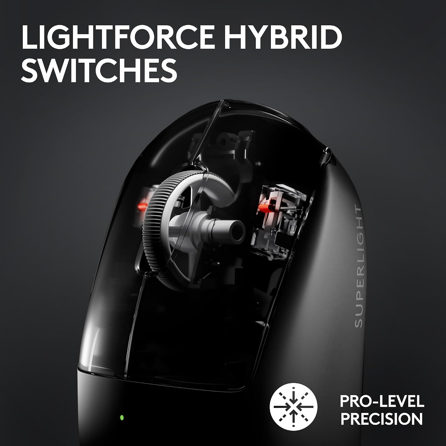 Logitech PRO X Superlight 2 Wireless Gaming Mouse, Black | Ultra-Lightweight, Hero 2 Sensor, 44k DPI, 5 Programmable Buttons, Lightspeed Wireless, PC/Mac | with Signature Series Charging Dock