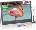 NORTHING 18.5' Portable TV for Outdoor Indoor, Full HD Portable TV for Camping, 6500mAH Built-in Power Operated TV, 12V TV with Antenna/HDMI/USB/AV Input, Small T V for RV Kitchen Patio Boat Car