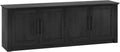 Henn&Hart TV Stand for TVs up to 78' with 2 Conceal Storage Cabinets and Adjustable Shelves for Living Room, Family Room, or Office, Natural Black