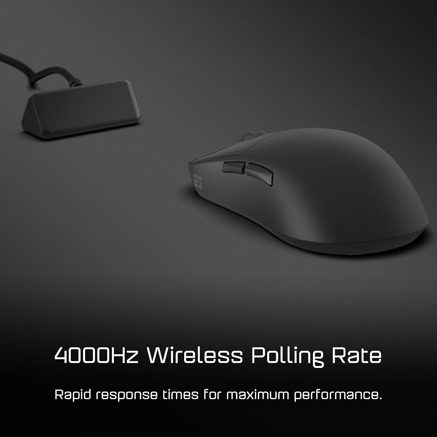 ENDGAME GEAR OP1w 4k Wireless Gaming Mouse Black – 4000Hz Polling Rate, Gamer Mouse Wireless | Kailh GX Switches | PixArt PAW3395 Optical Mouse Sensor