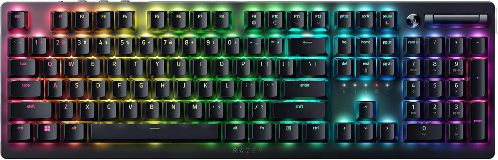 Razer DeathStalker V2 Pro Wireless Gaming Keyboard: Low-Profile Optical Switche HyperSpeed Wireless & Bluetooth 5.0-40 Hr Battery - Ultra-Durable Coated Keycaps - Chroma RGB (Renewed)