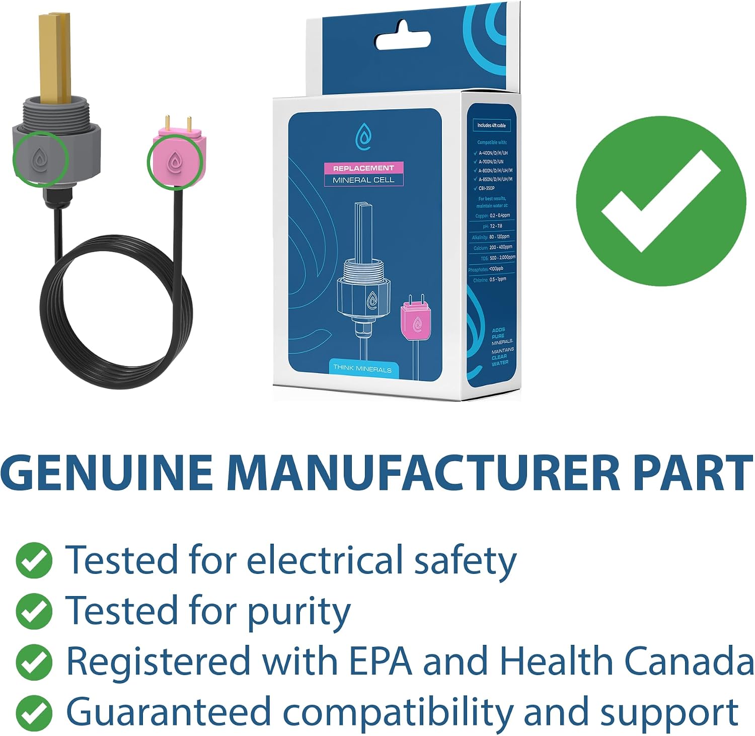 ClearBlue Ionizer Premium Replacement Cell Electrodes - Genuine Manufacturer Part CBI-Cell-PSL