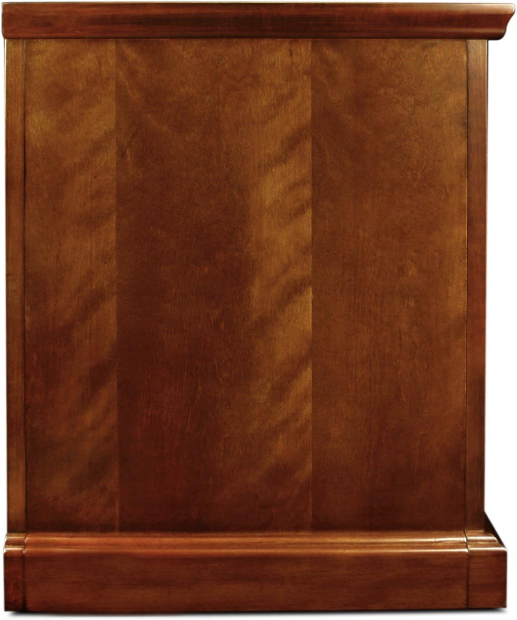 Leick Home 87350 Three Door TV Stand with Cabinet Storage for 55' TV's, Westwood Brown Cherry