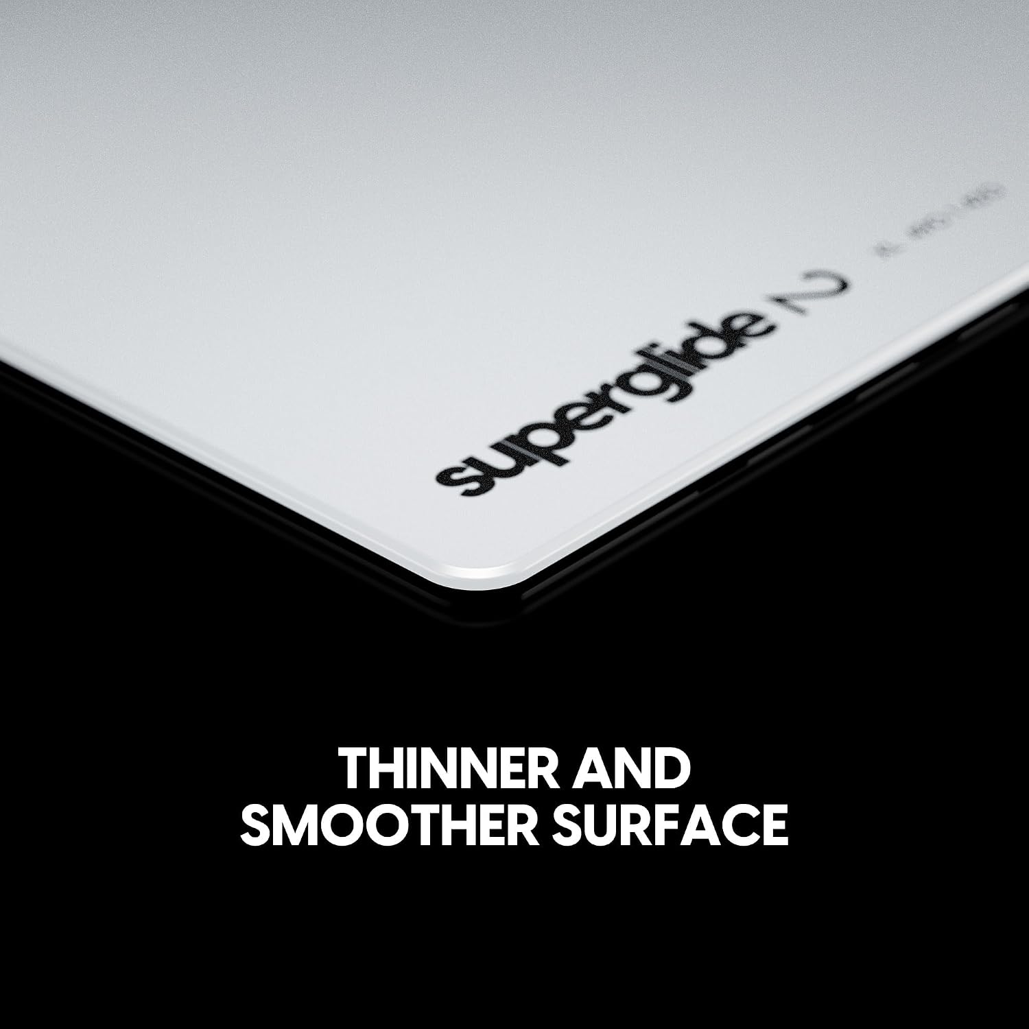 Pulsar Superglide Glass Gaming Mouse Pad v2 ALUMINO-Silicate Glass Surface Anti-Slip Fully Molded high-Density Silicone Rubber 19.3in x 16.5in (XL, White)