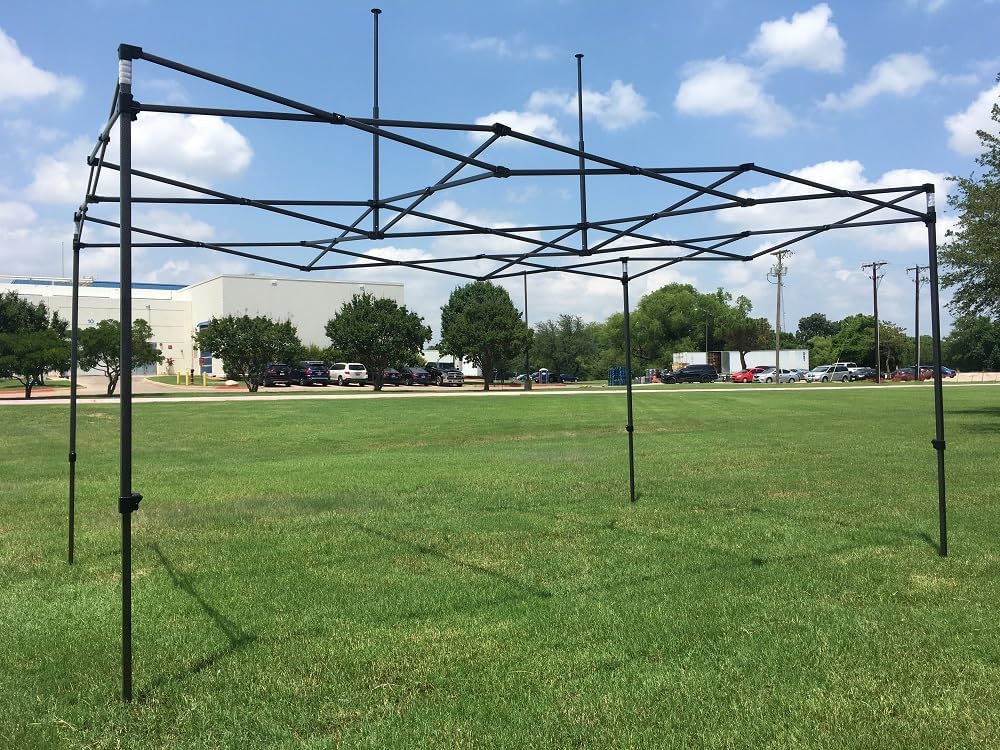Delta Canopies 10'x15' DW Model Ez Pop up Canopy Party Tent Instant Gazebos 100% Waterproof Top with 4 Removable Sides + Wheel Bag + 4 Sand Bags (Yellow)