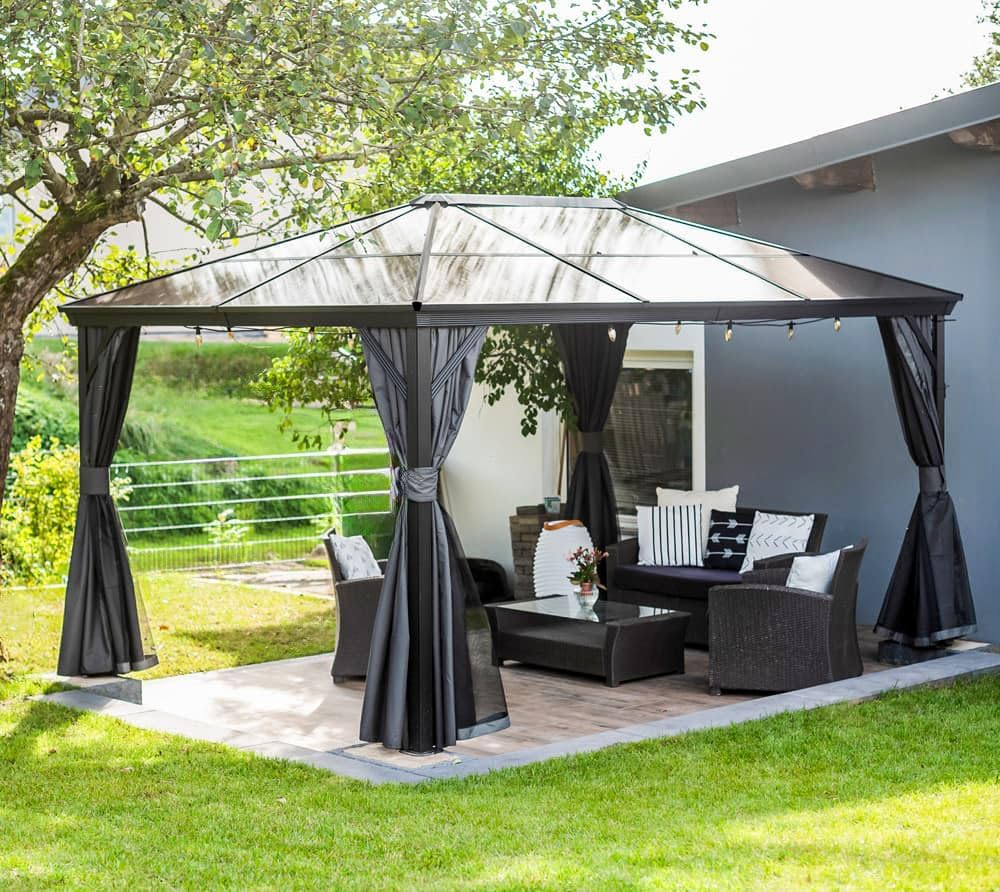 Sojag Outdoor 10' x 14' Verona Hardtop Gazebo Outdoor Sun Shelter