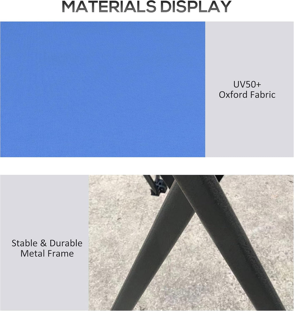 Outsunny 13' x 13' Pop Up Gazebo with Netting, UPF 50+ Instant Canopy Tent Shelter with Water/Sand Bags, Wheeled Carry Bag, for Outdoor, Garden, Parties, Blue