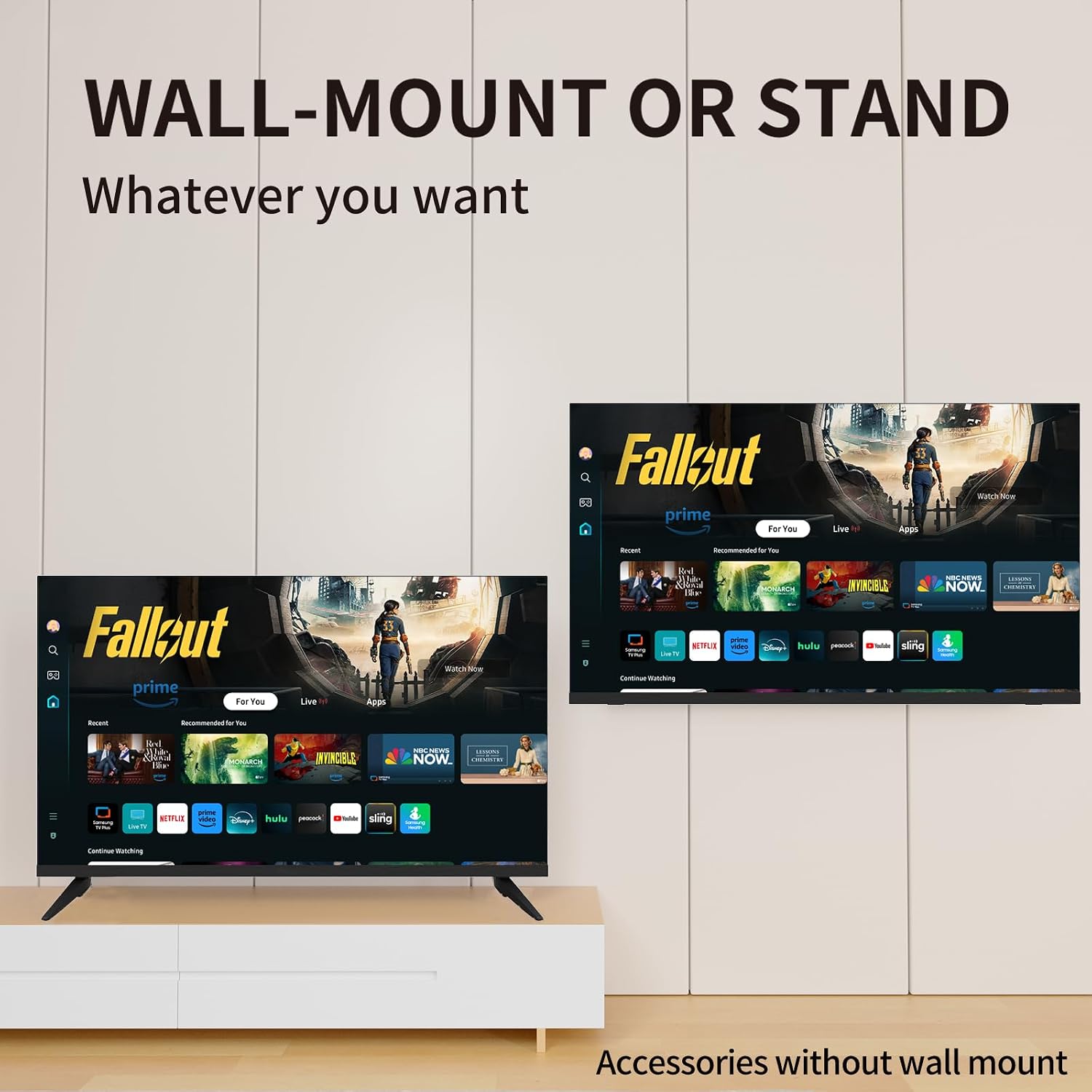 ATYME 32-inch 720p HD LED Smart TV Powered by Tizen Os,WiFi Television, HDR 10, HDMI, Bluetooth, Flat Screen Television, 1*USB 3* HDMI 1*VGA ARC Dual Channel 8W